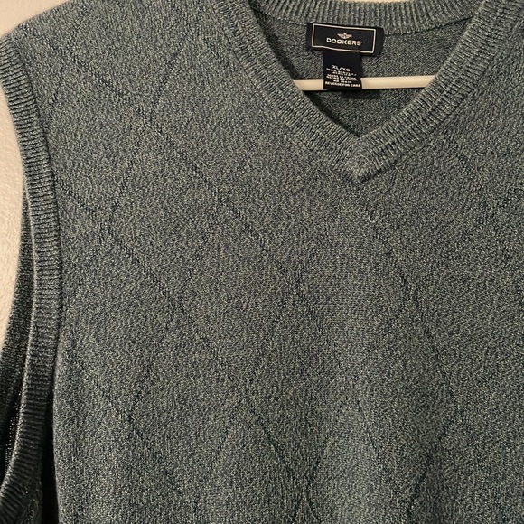 Dockers Men’s Navy Blue Sweater Vest Size XL - Picture 3 of 4